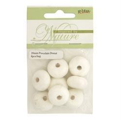 AussieSuperStore Jewellery Making Supplies Bead Porcelain Donut Bead Porcelain Donut| Jewellery Making Beads| Jewellery Making Supplies  9323823159481 BD020